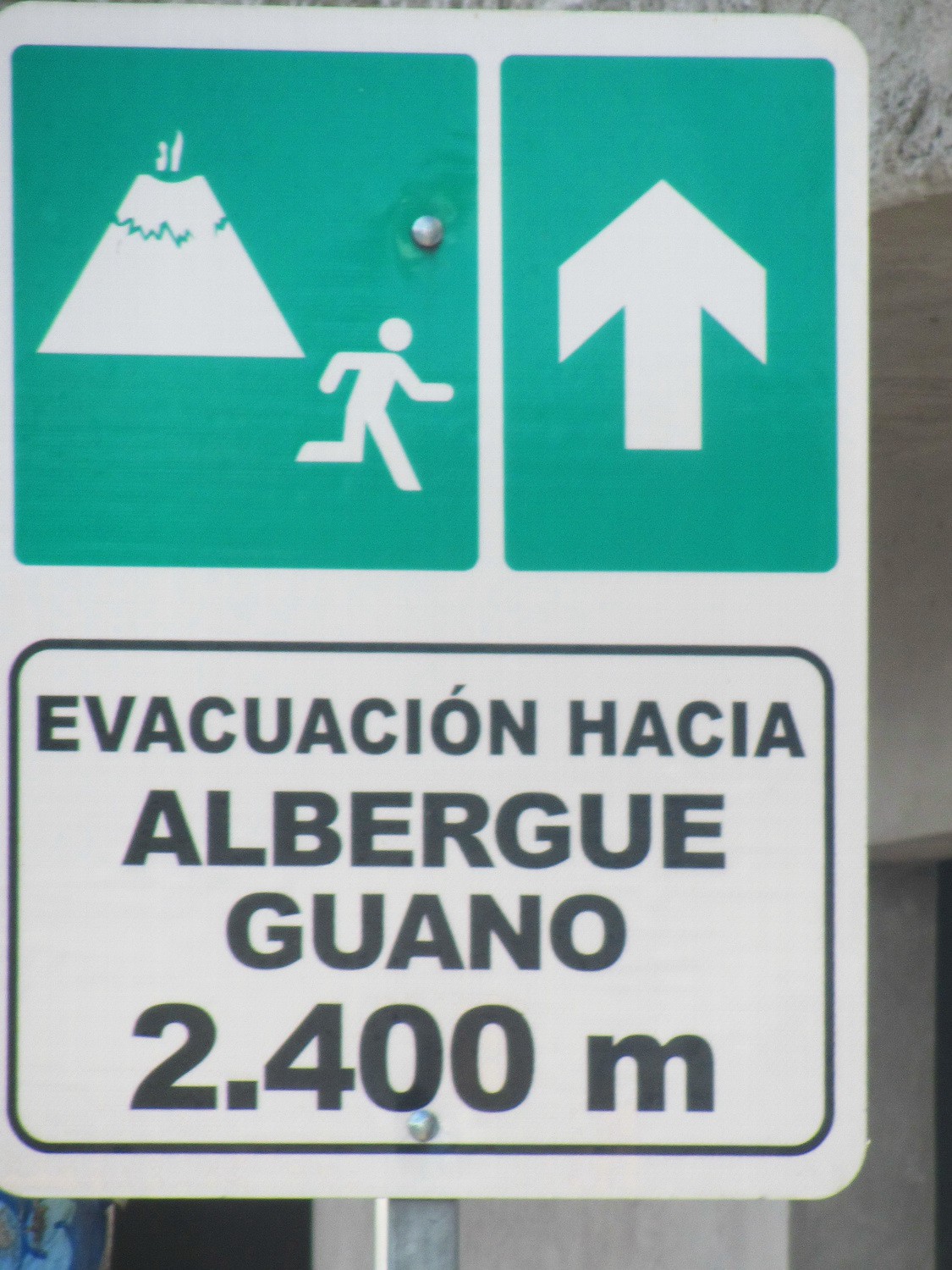 Run away from an eruption of a volcano